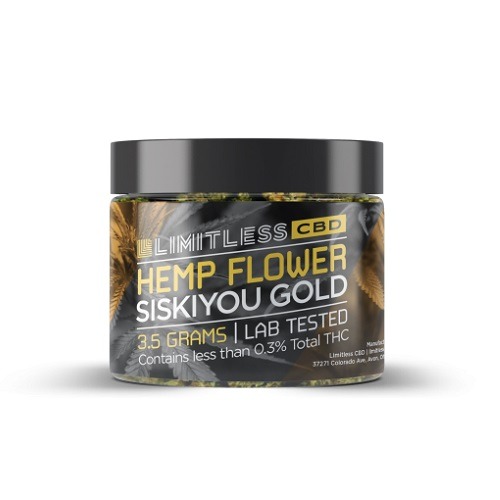 Limitless-CBD_Siskiyou-Gold-Hemp-Flower_3.5-Grams